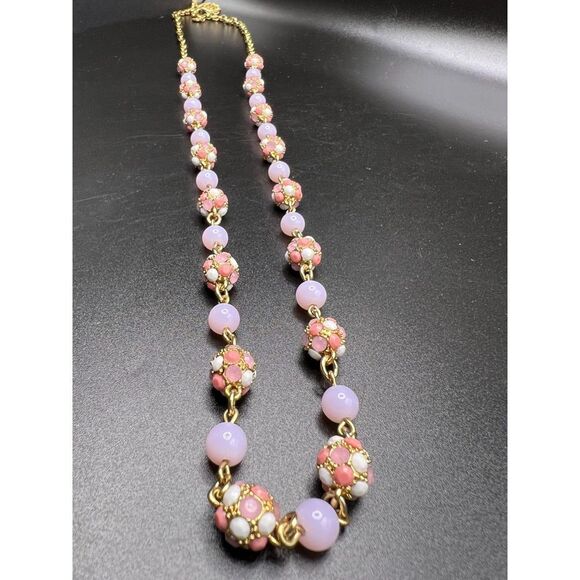 Talbots Pink Mosaic Necklace - Picture 7 of 7
